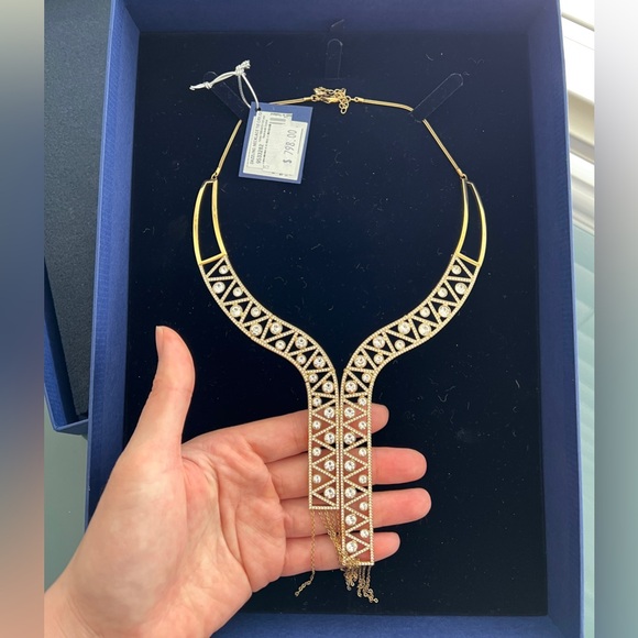 NIB New in Box Swarovski Crystal Bib Necklace - Picture 5 of 7